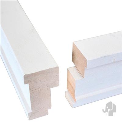 Hardhout Buitendeurkozijn 231.5x93cm Wit Gegrond